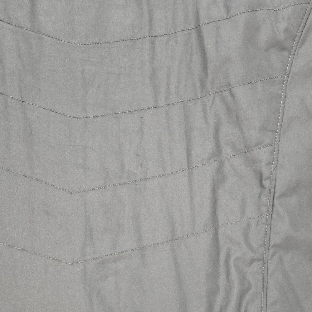Columbia Womens Black Quilted Fleece Lined Funnel Neck Zip Up Vest Large 1671661